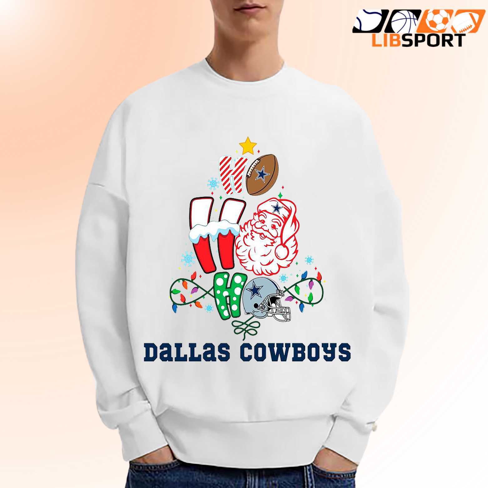 Dallas Cowboys Christmas Tree T Shirt, Santa Football Tee, Holiday Unisex Shirt
